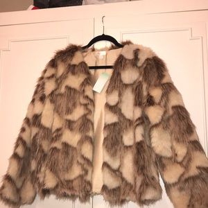 NEVER WORN (still with tags) Faux fur coat